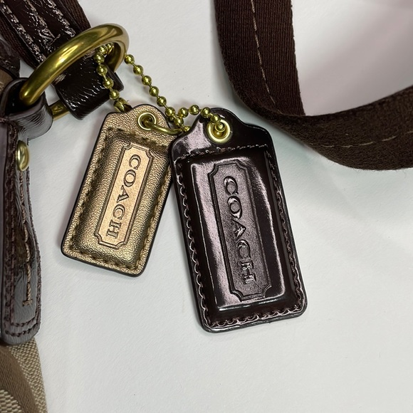 Coach signature Stripe Duffle Crossbody NWT ACC360 - Picture 2 of 10